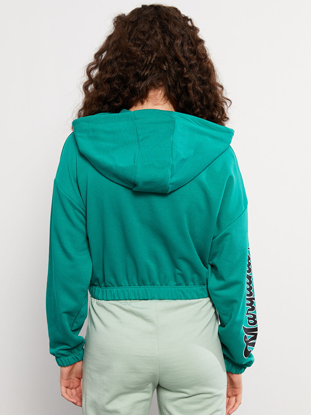 LCW Vision Cardigan de Sport à Capuche Imprimé à Manches Longues pour Femmes -W2CK54Z8-H1N