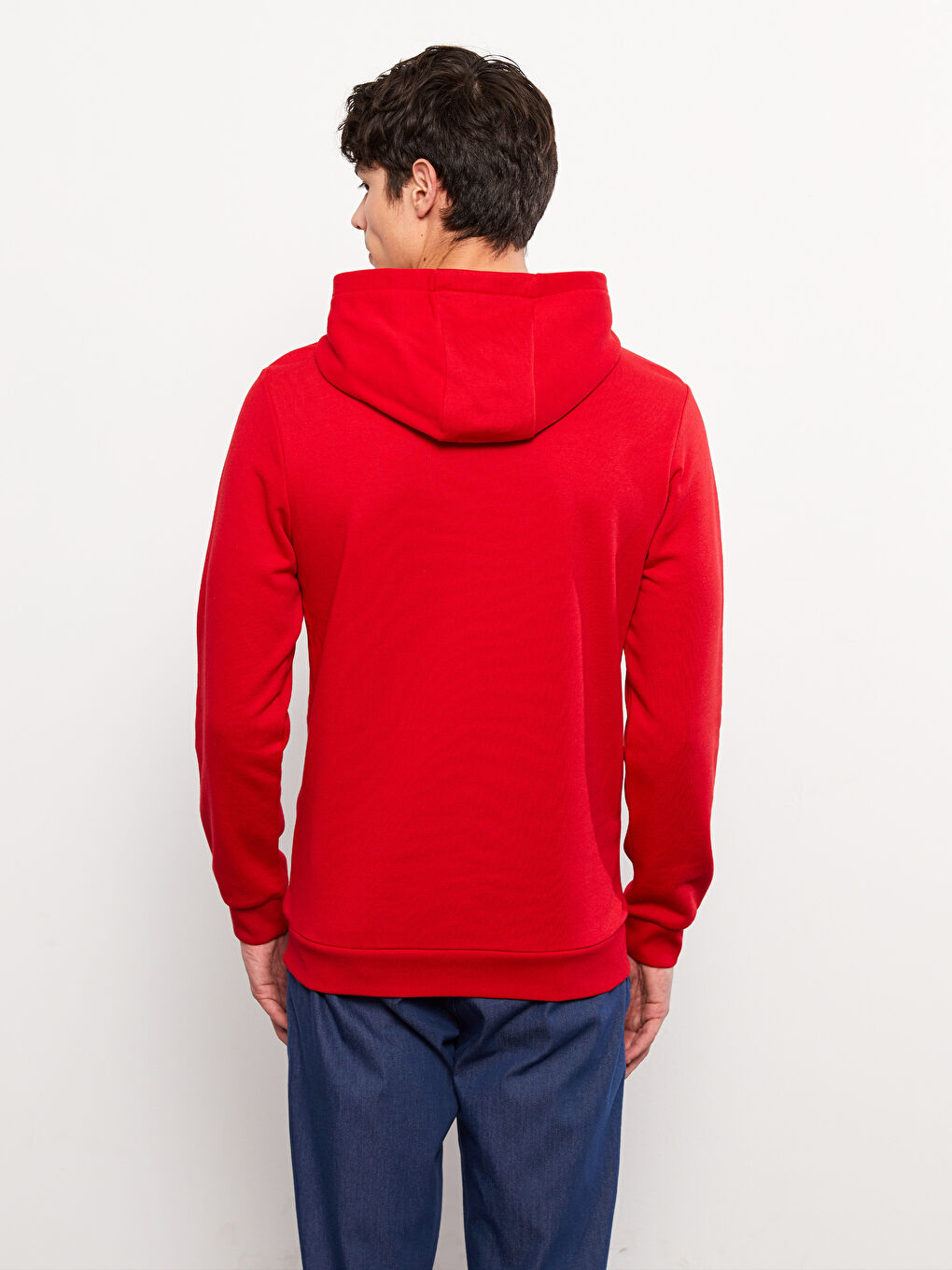 Hooded Long Sleeve Embroidered Men's Hoodie-4