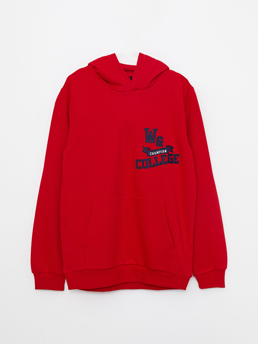 Hooded Long Sleeve Embroidered Men's Hoodie-5