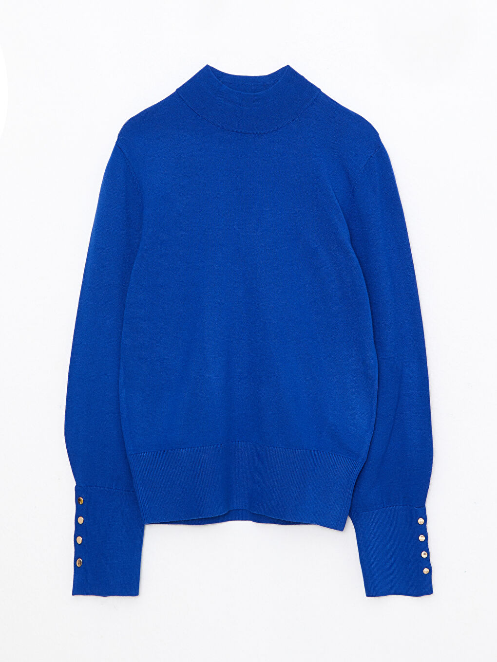 Funnel Neck Women's Knit Sweater-5