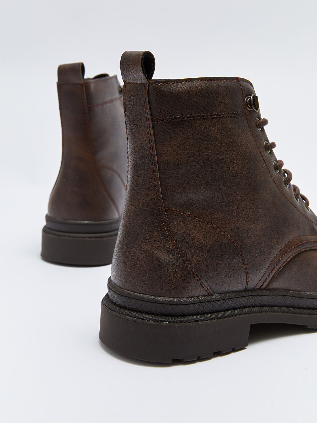 Kunstleder Herren Schnürstiefel-4