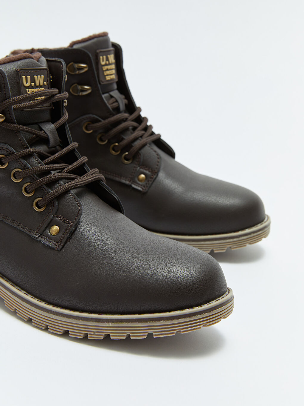 Kahverengi Bağcıklı Deri Görünümlü Erkek Bot-2