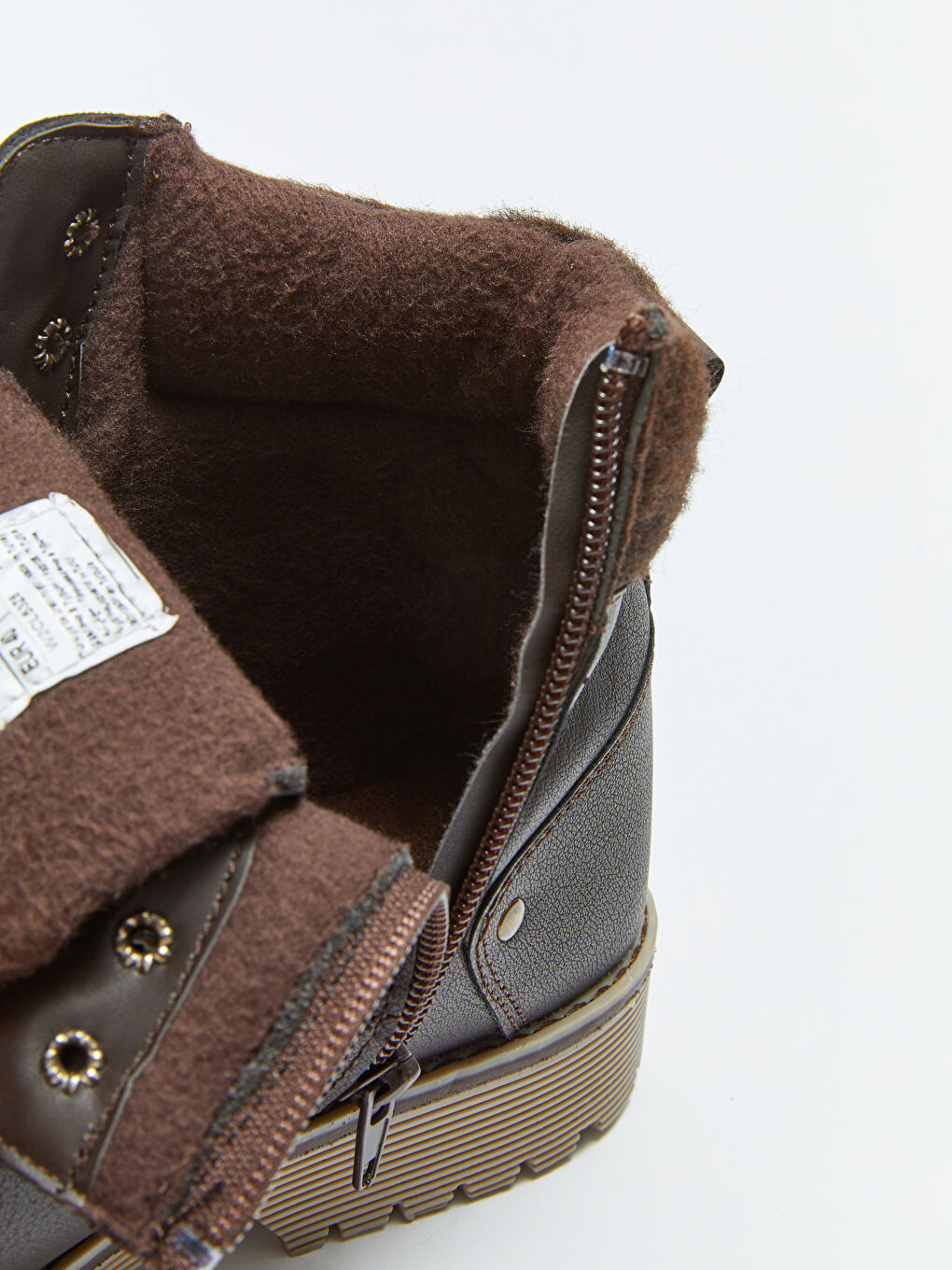 Kahverengi Bağcıklı Deri Görünümlü Erkek Bot-6