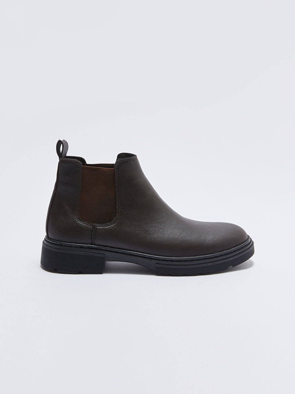 Kahverengi Deri Görünümlü Bilek Boy Erkek Bot-2