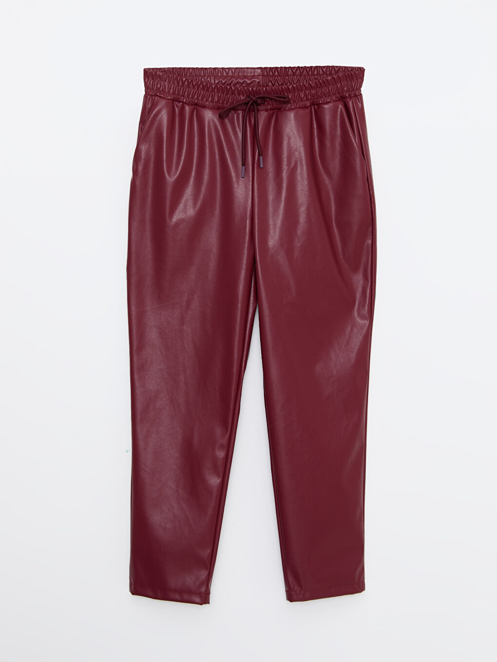 LCWAIKIKI Classic Elastischer Bund Kunstleder Damenhosen -W2CL68Z8-HMS