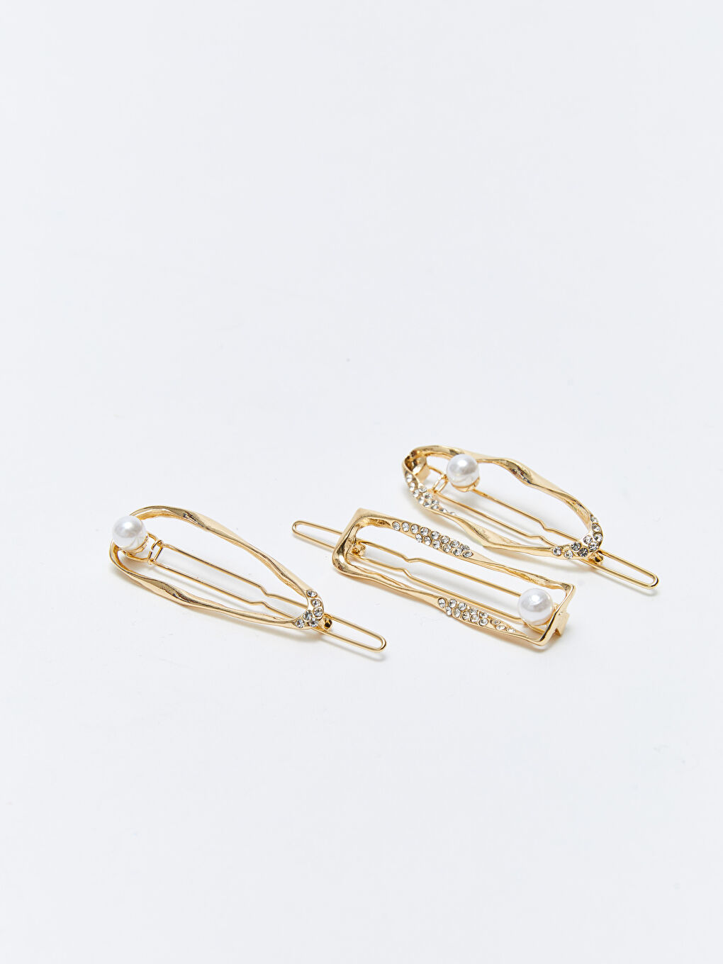 Karışık İnci Detaylı Klips Toka 3'lü-2