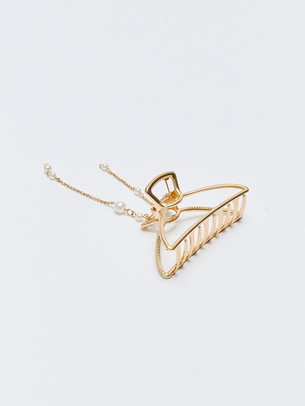 Karışık İnci Detaylı Kadın Kelebek Toka-1