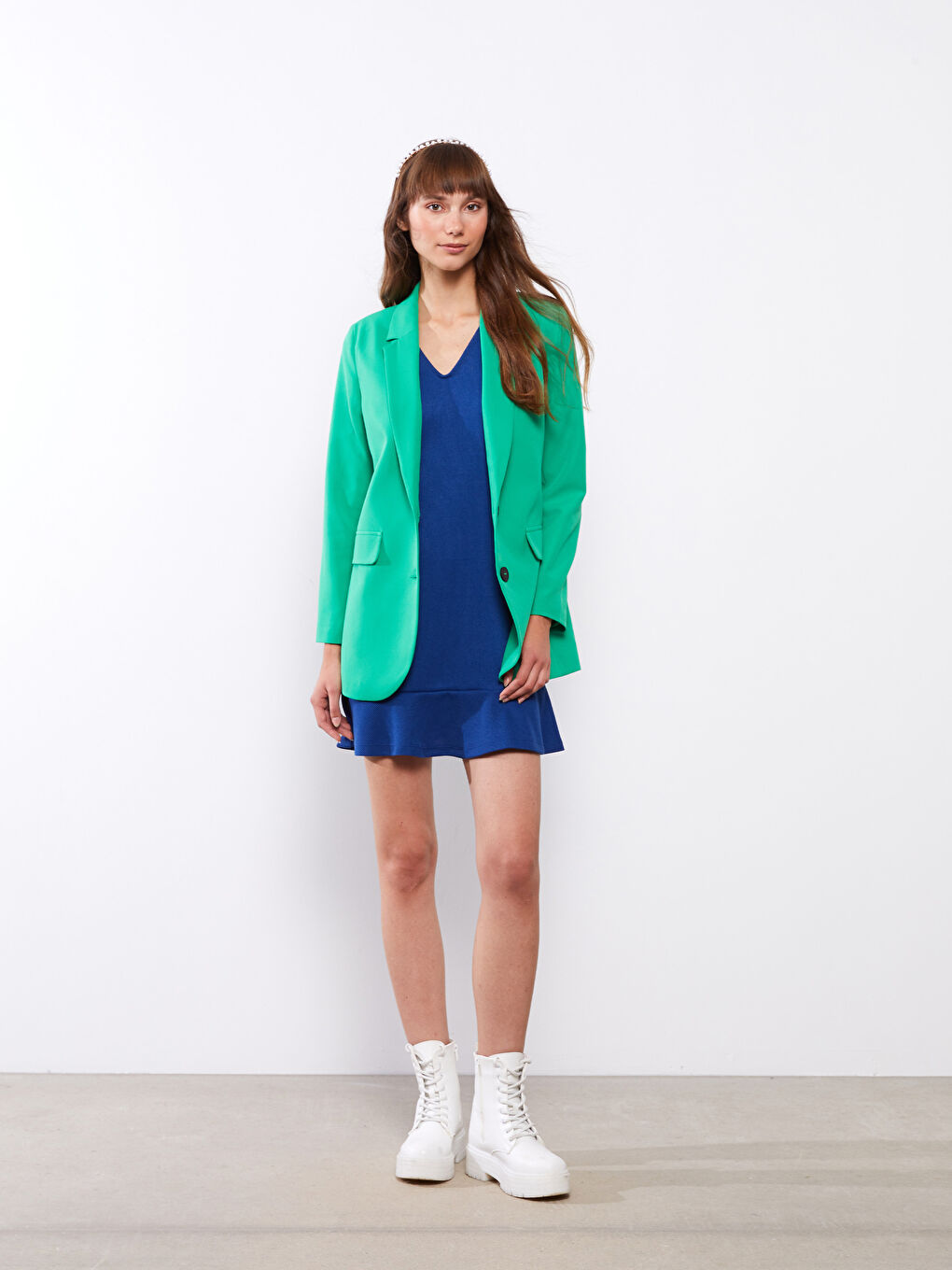 Karışık İnci ve Taş Dizilimli Kadın Taç-2