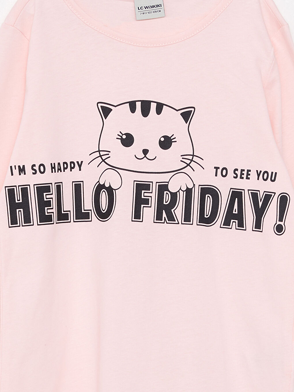 قميص بنت كم طويل مطبوع بكول مدور-2