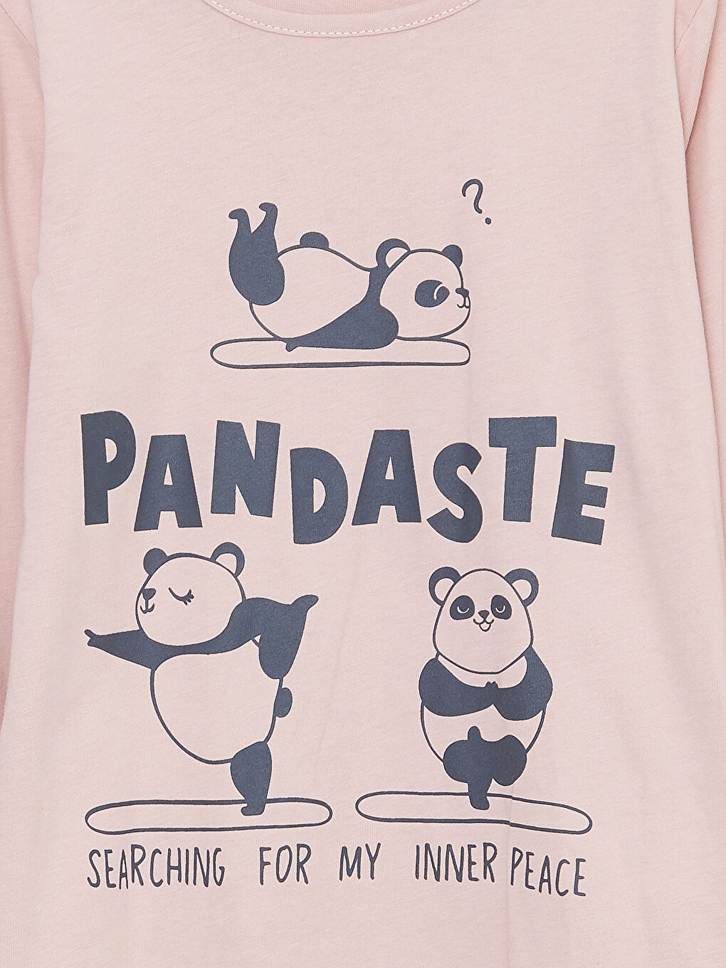 Футболка с круглым вырезом, с принтом, с длинным рукавом, хлопковая, для девочек-2