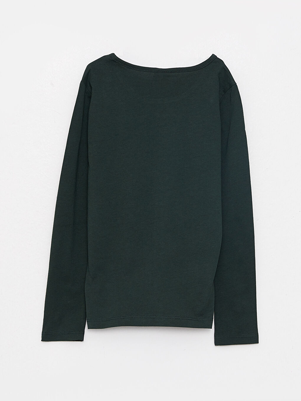 Тениска с кръгло деколте, отпечатана, с дълъг ръкав, памучна, за момичета-1