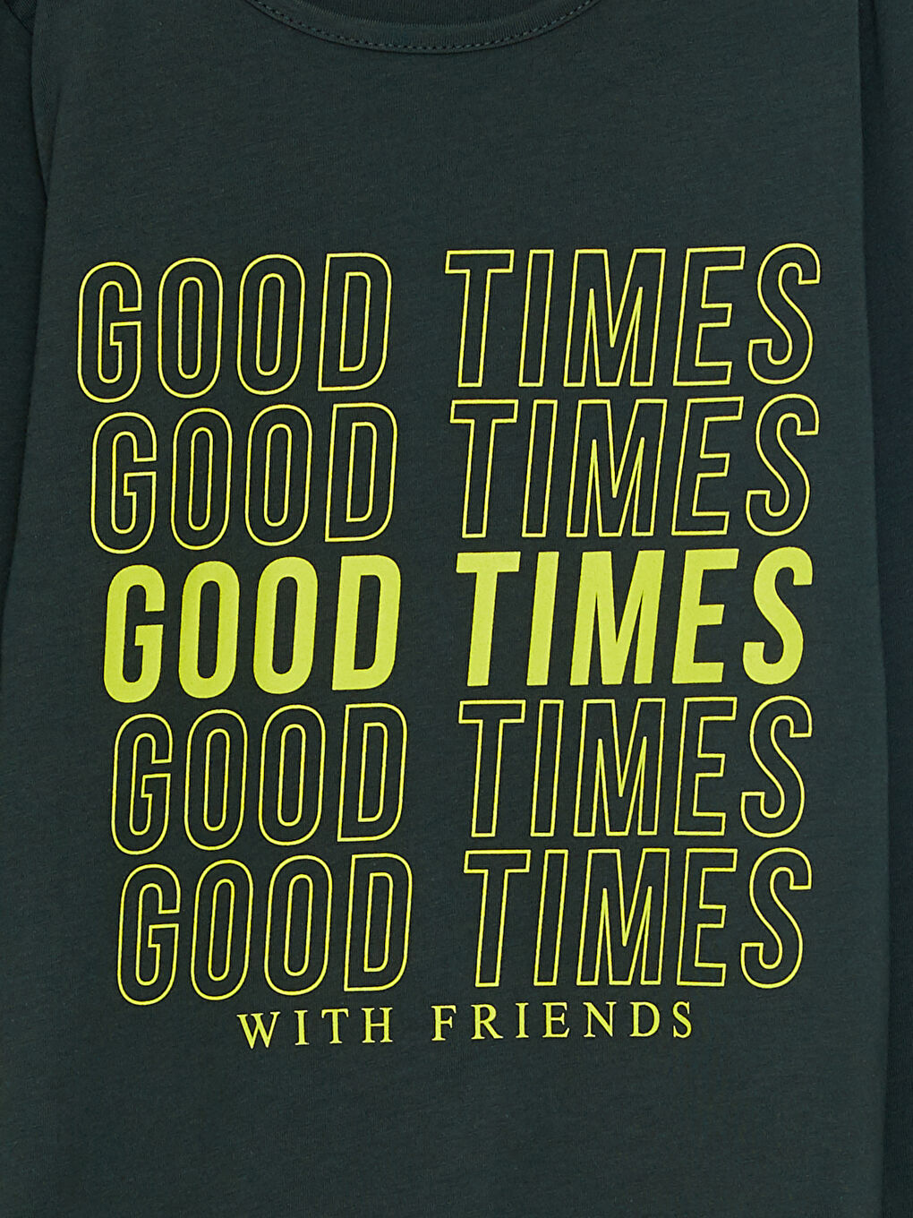 Тениска с кръгло деколте, отпечатана, с дълъг ръкав, памучна, за момичета-2