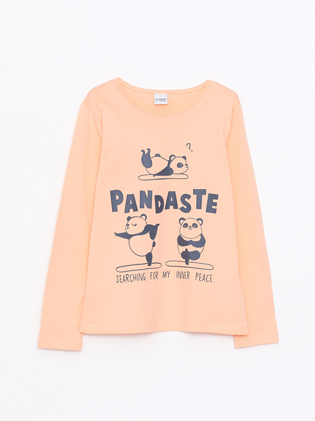 تیشێرت قۆڵ درێژ چاپکراو یه‌خه‌ خڕ کچان