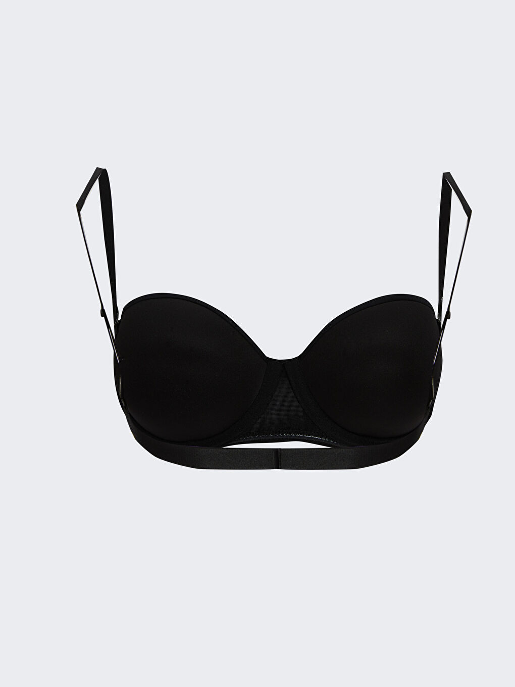 Underwire Filled Regular Bra and Transparent Strap Set-1