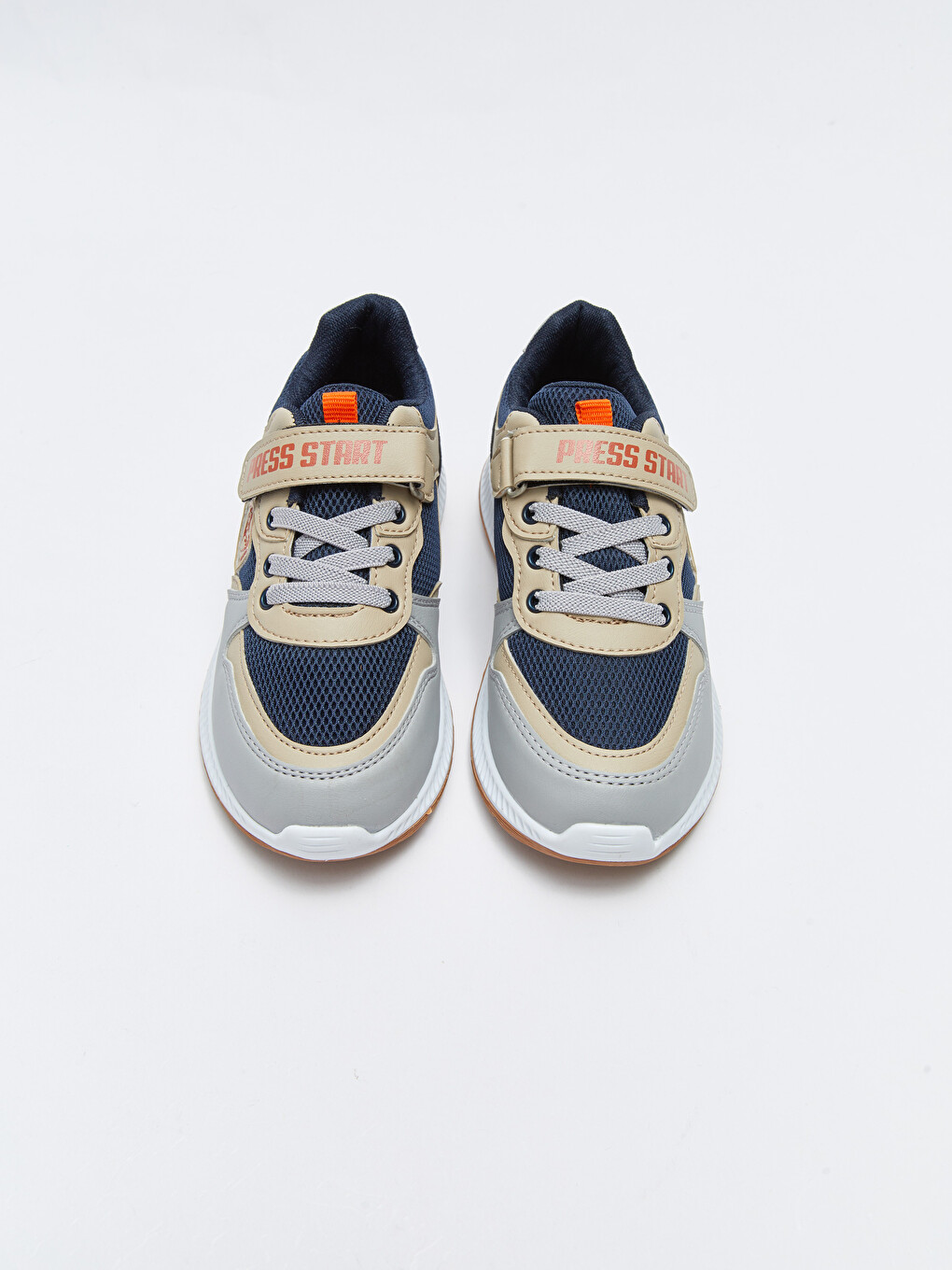 Laces and Hook-and-Loop Color Block Boys' Sports Shoes-2