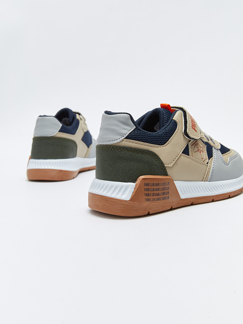 Laces and Hook-and-Loop Color Block Boys' Sports Shoes-4