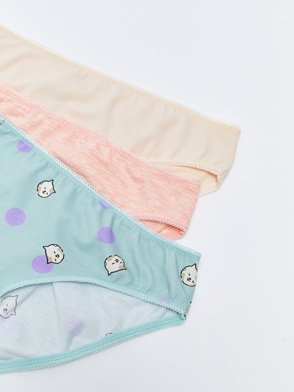 Yeşil Desenli Bikini Külot 3'lü-2