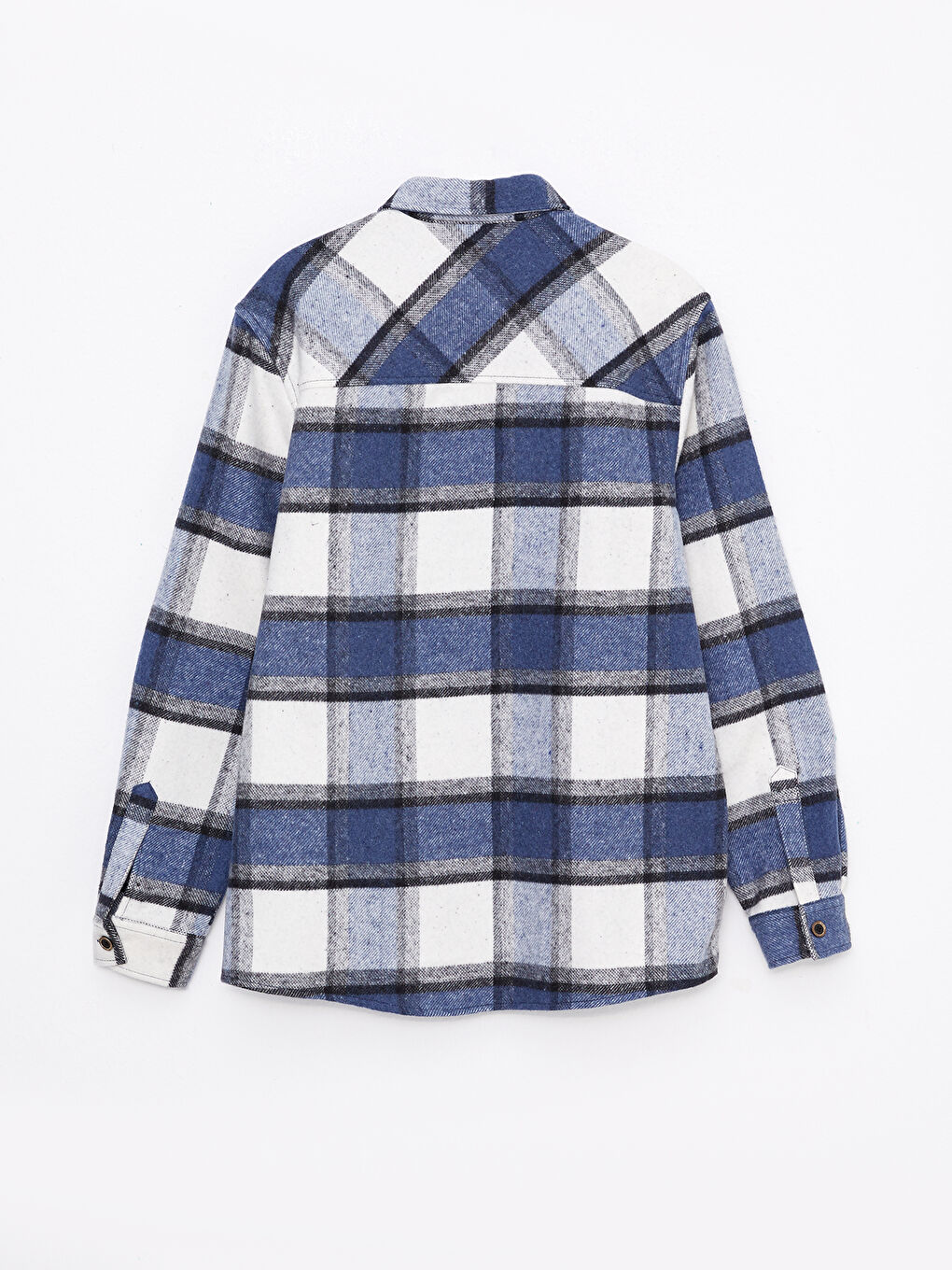 XSIDE Regular Fit Long Sleeve Plaid Men's Flannel Shirt Jacket -W2CM75Z8-LN4