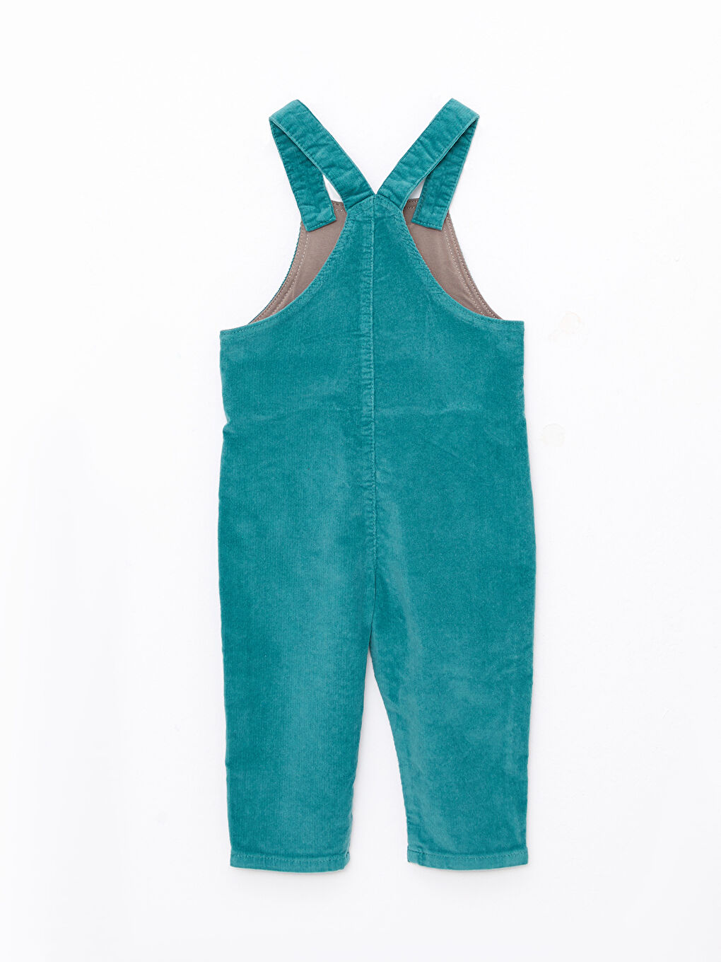 LCW baby Kare Yaka Askılı Kadife Erkek Bebek Salopet Tulum -W2CM81Z1-H0X