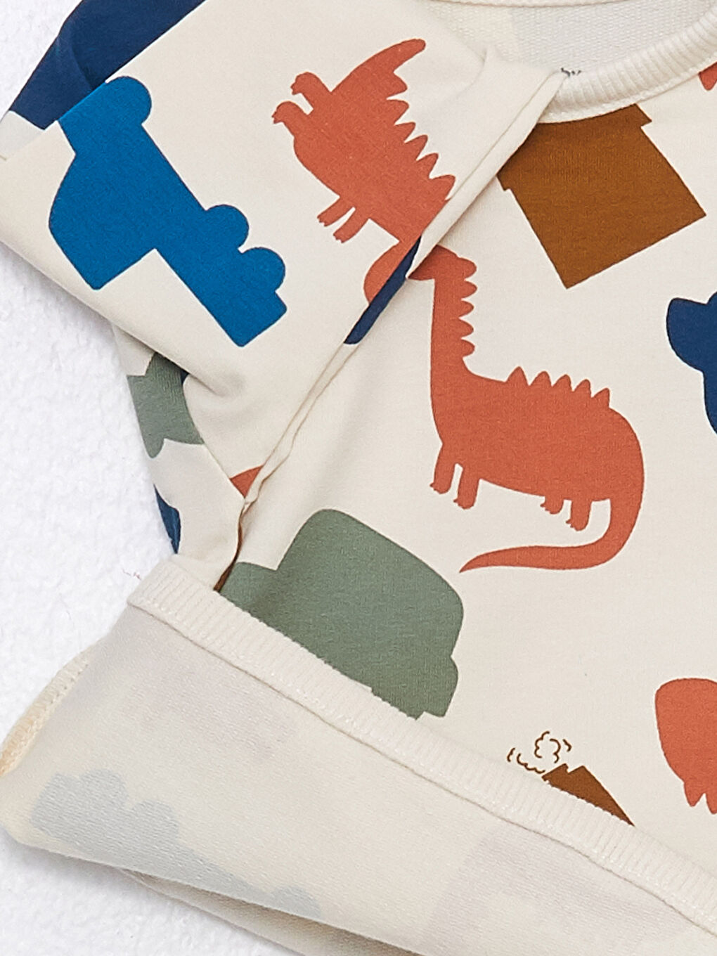 Crew Neck Long Sleeve Printed Baby Boys' Sweatshirt and Pants 2 Pack Set-3