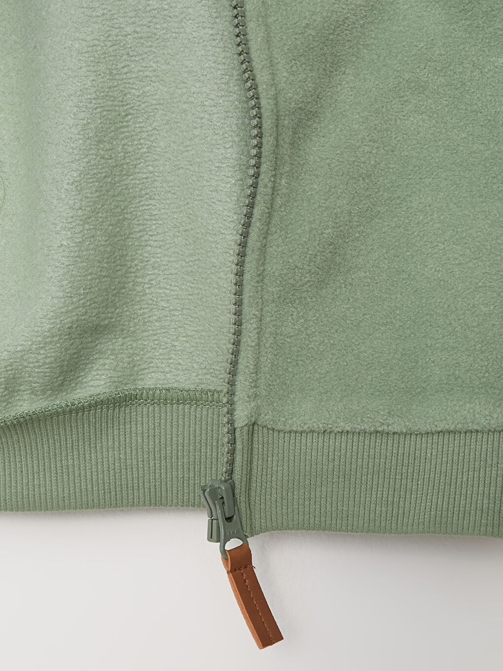 Yeşil Kapüşonlu Uzun Kollu Erkek Bebek Polar Eşofman Takımı-3