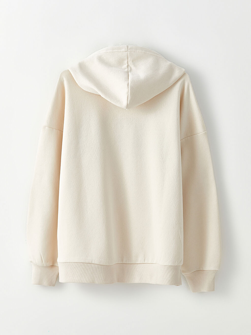 Отпечатан плътен суитшърт с качулка за жени-6