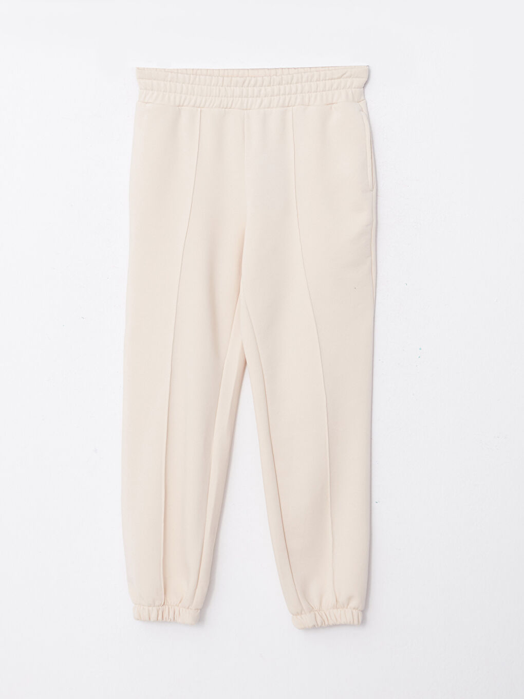 بنطلون رياضي تخين بخصر مرن للسيدات