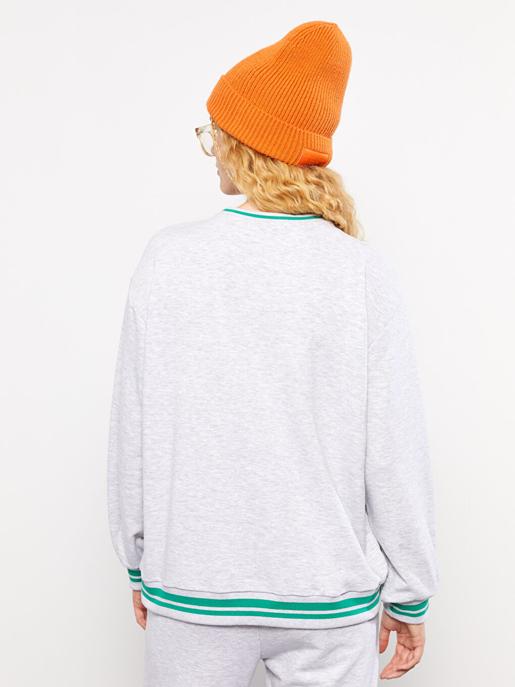 XSIDE Crew Neck Printed Long Sleeve Women's Sweatshirt -W2CN45Z8-LAL