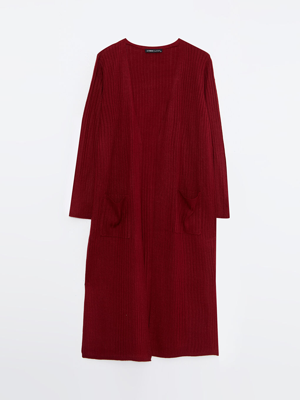 Shawl Collar Plain Long Sleeve Women's Knitwear Cardigan-5