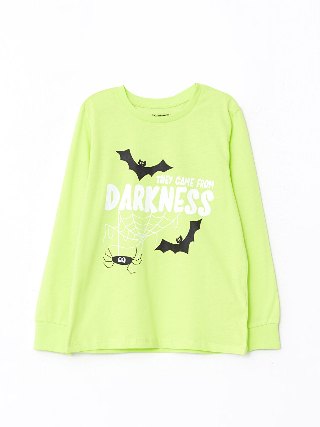 LCW Kids Crew Neck Printed Long Sleeve Boys' Pyjama Set -W2CN66Z4-JSZ