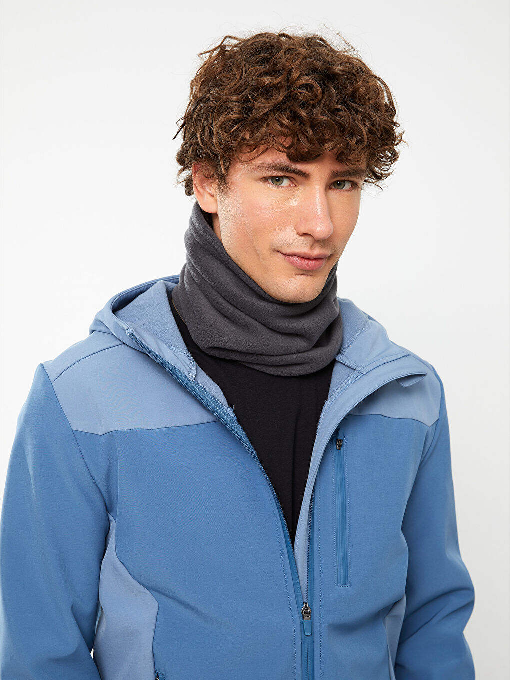 Antrasit Düz Erkek Spor Boyunluk