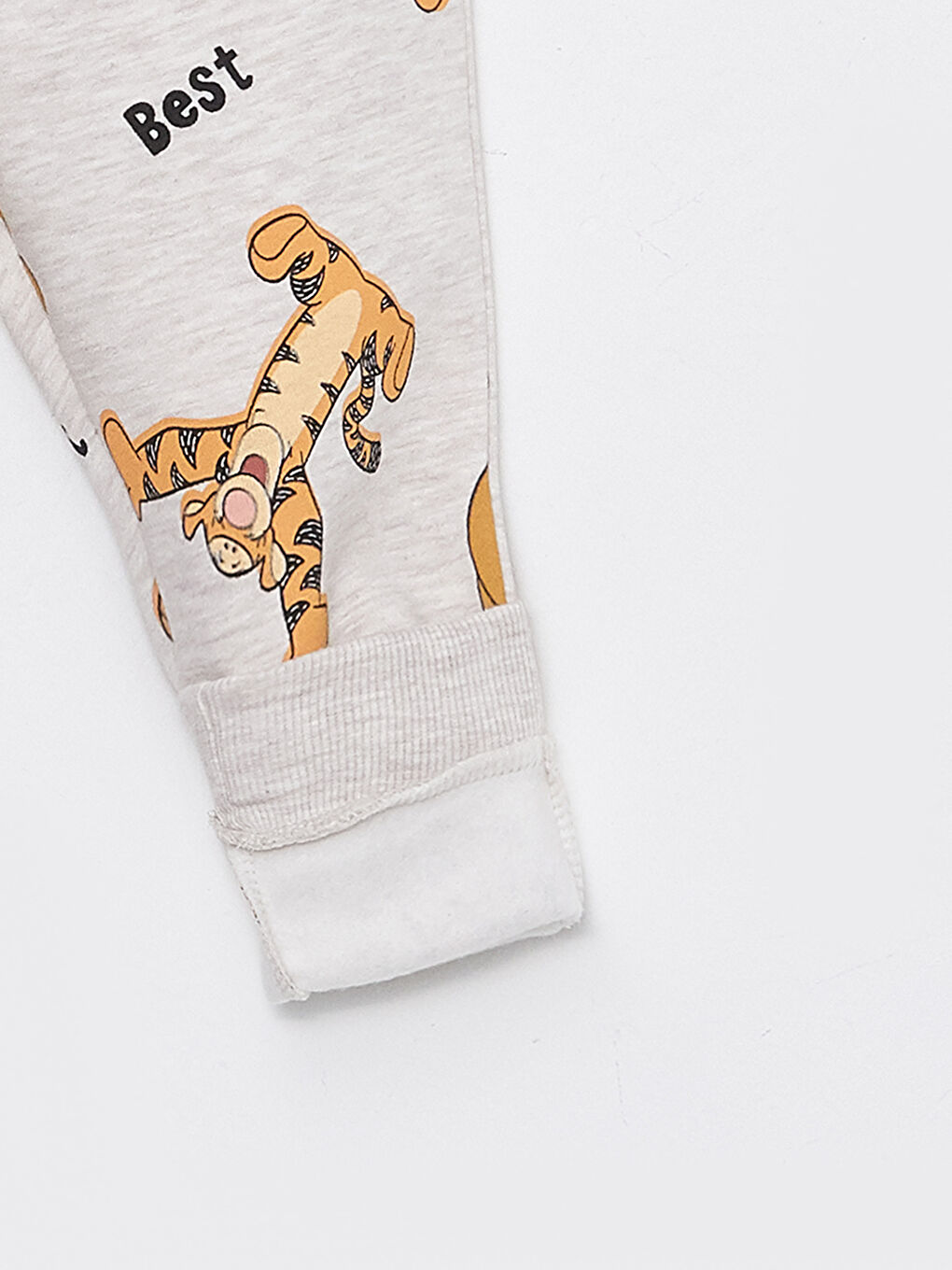 Ekru Winnie the Pooh Baskılı Erkek Bebek Eşofman Alt-2