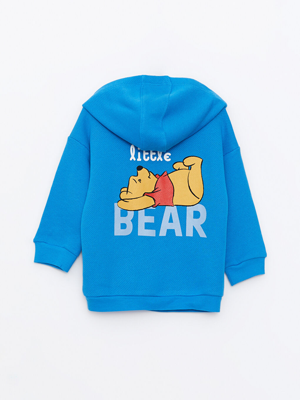 LCW baby Mavi Uzun Kollu Winnie the Pooh Baskılı Erkek Bebek Hoodie - 4