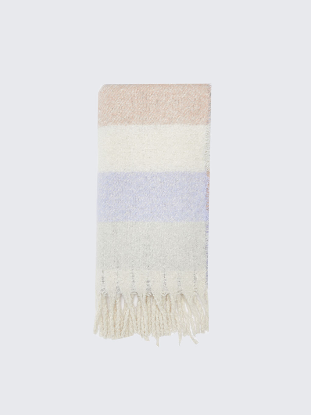 Color Block Fringed Women's Scarf-4