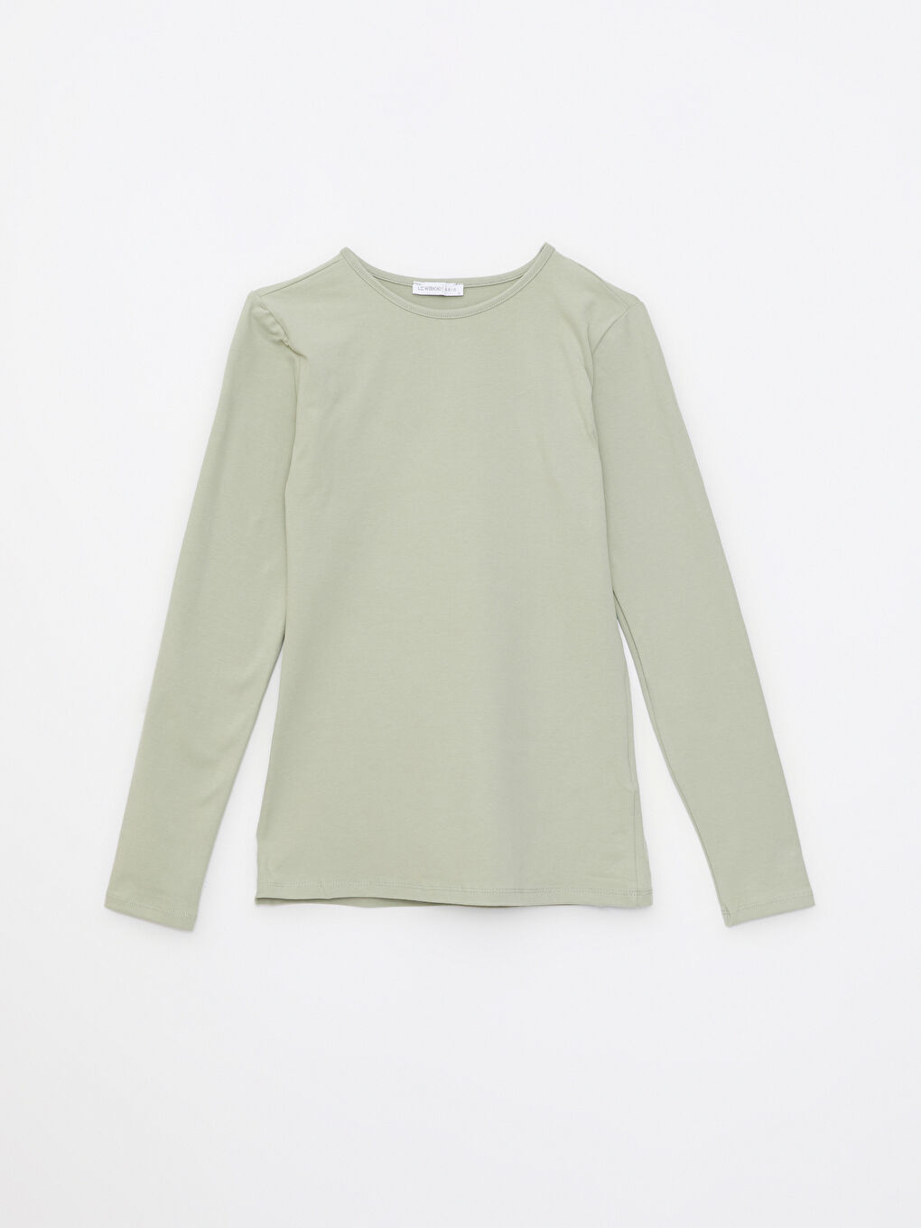 Yeşil Bisiklet Yaka Kadın Bodysuit-4