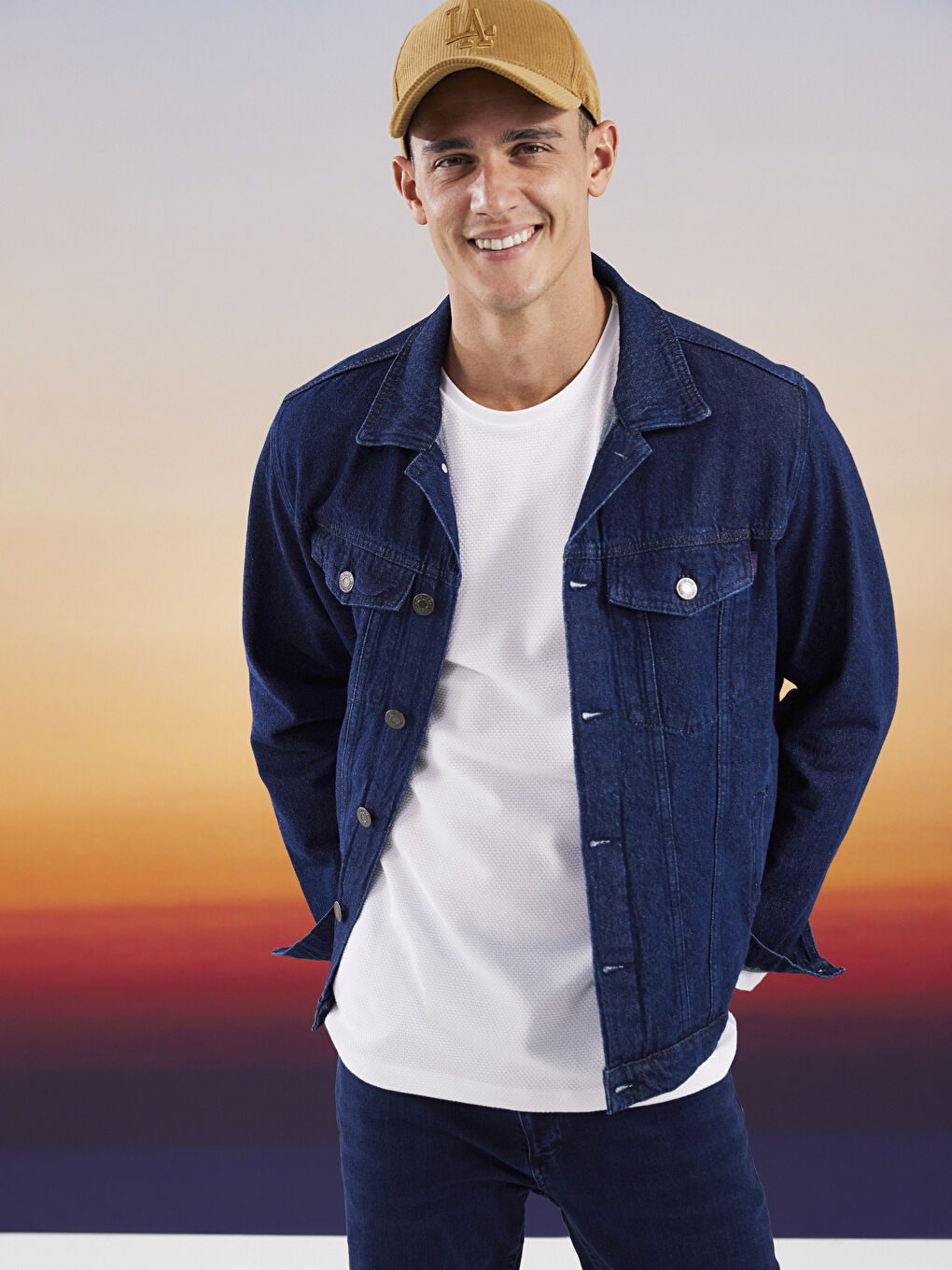 Standard Fit Men's Denim Jacket-2