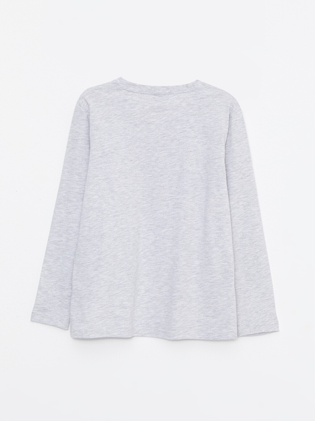 Crew Neck Printed Long Sleeve Boys' T-shirt-1