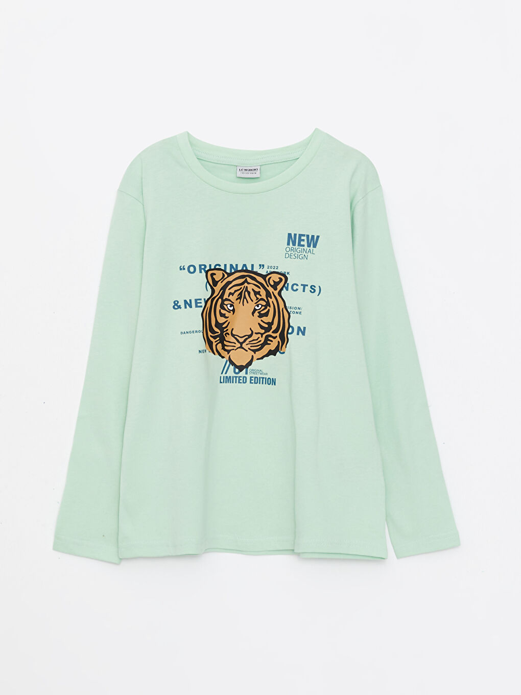 LCW Kids Crew Neck Printed Long Sleeve Boys' T-Shirt -W2CP36Z4-FWQ