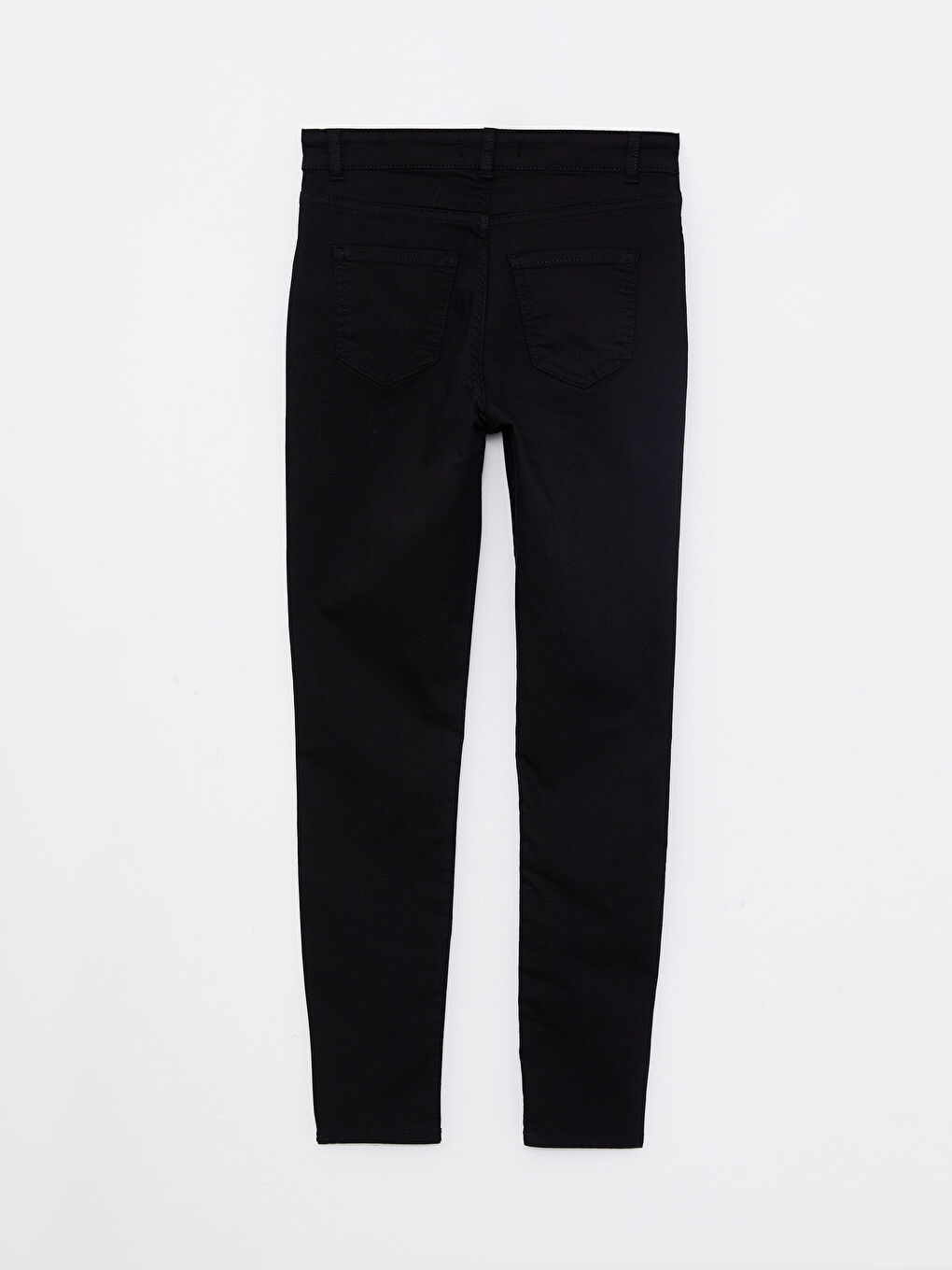 Slim Fit Plain Twill Women's Trousers-6