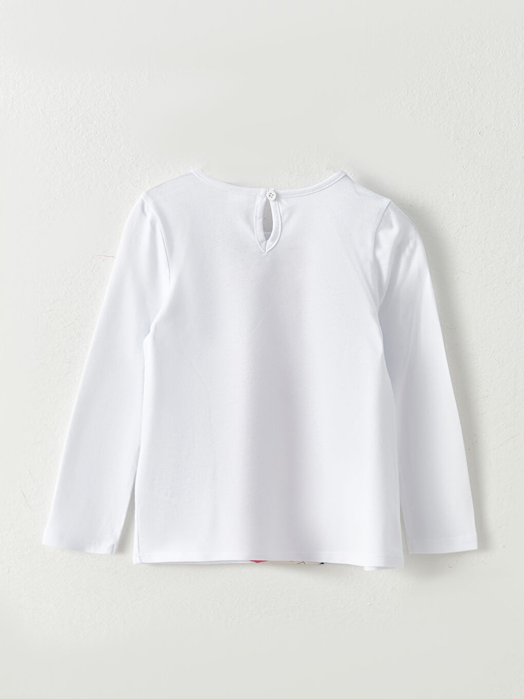 LCW ECO Crew Neck Long Sleeve Printed Cotton Baby Girl T-shirt -W2CP43Z1-KE8