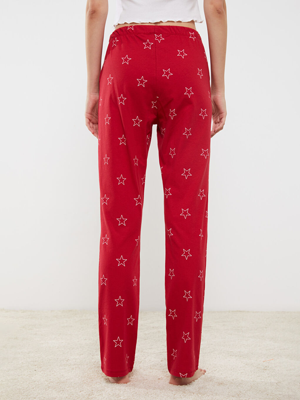 LCW DREAM Yılbaşı Temalı Pamuklu Kadın Pijama Altı -W2CP84Z8-LTR
