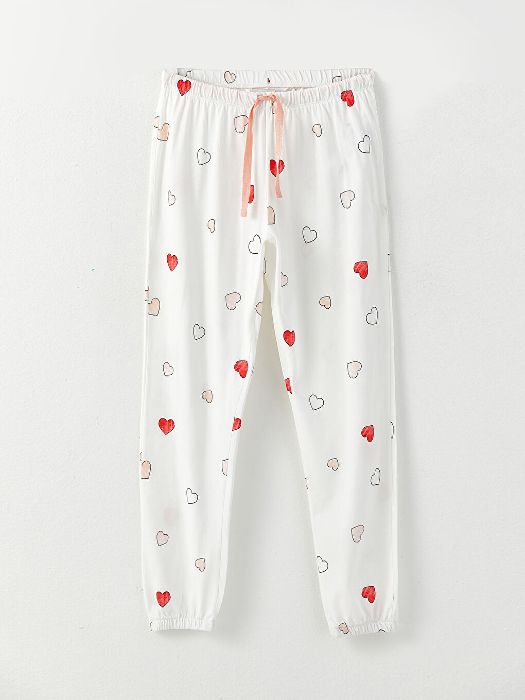 LCW DREAM Crew Neck Printed Short Sleeve Cotton Maternity Pajama Set -W2CP94Z8-LRA