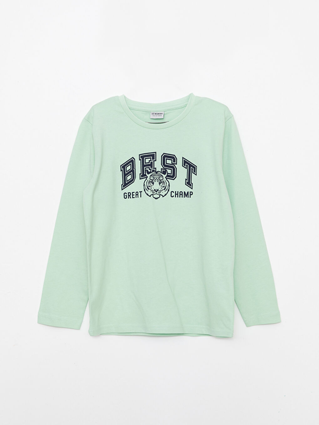 LCW Kids Crew Neck Printed Long Sleeve Boys' T-Shirt -W2CQ09Z4-FWQ
