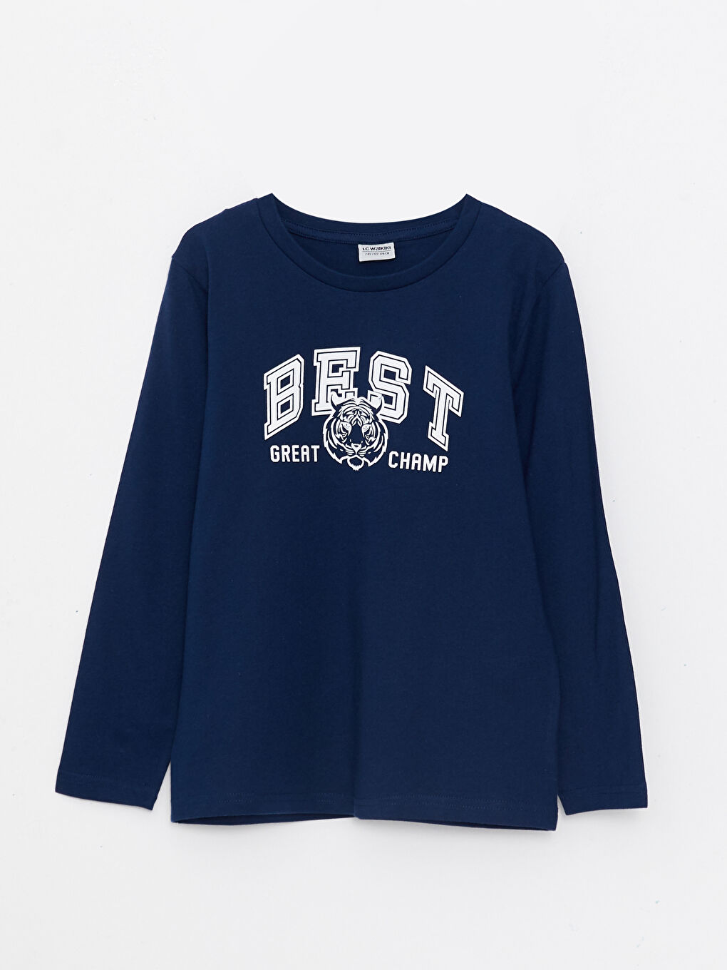 LCW Kids Crew Neck Printed Long Sleeve Boys' T-Shirt -W2CQ09Z4-JC7