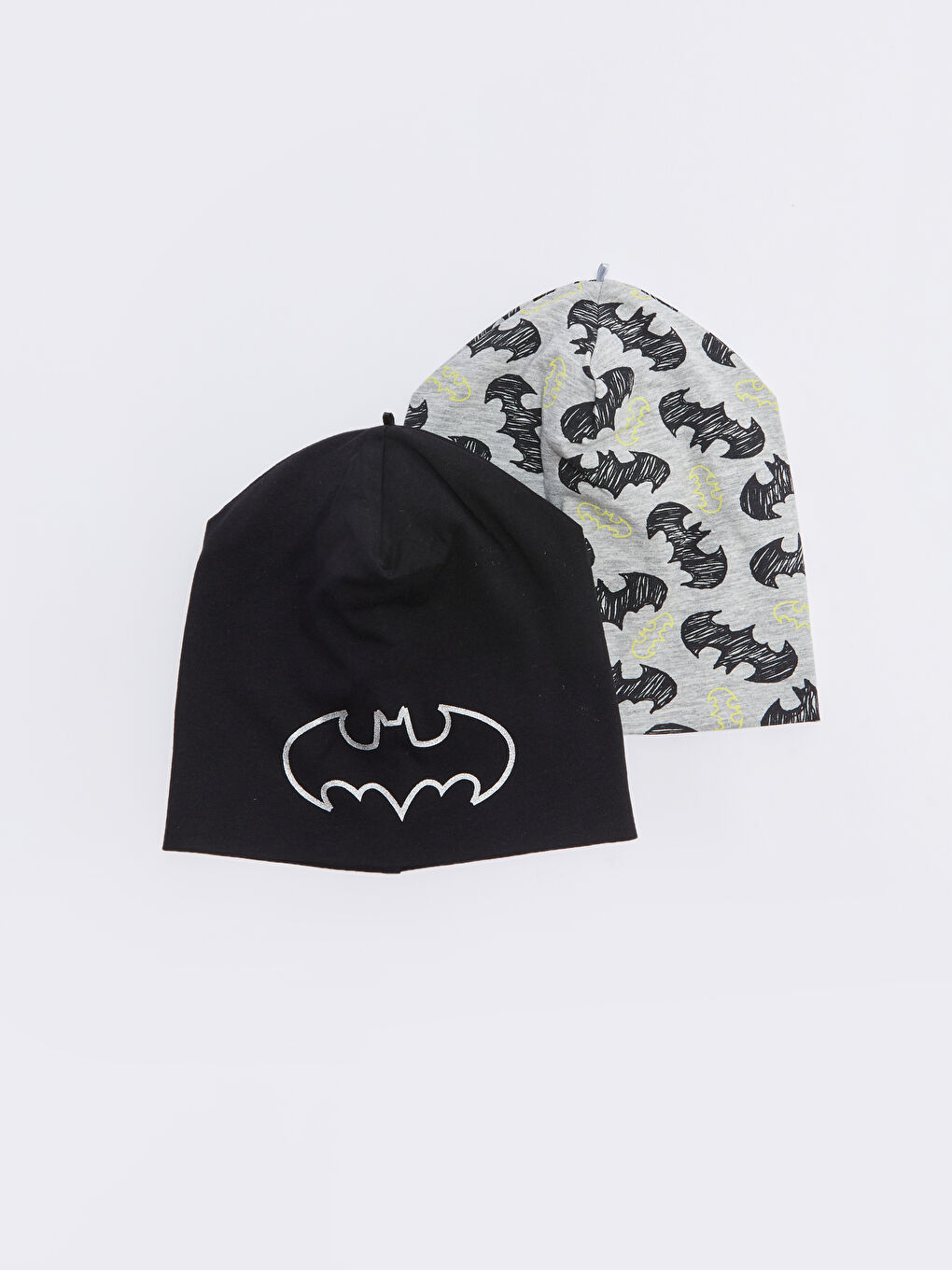 Lot de 2 bonnets en coton imprimé Batman pour bébé garçon-1
