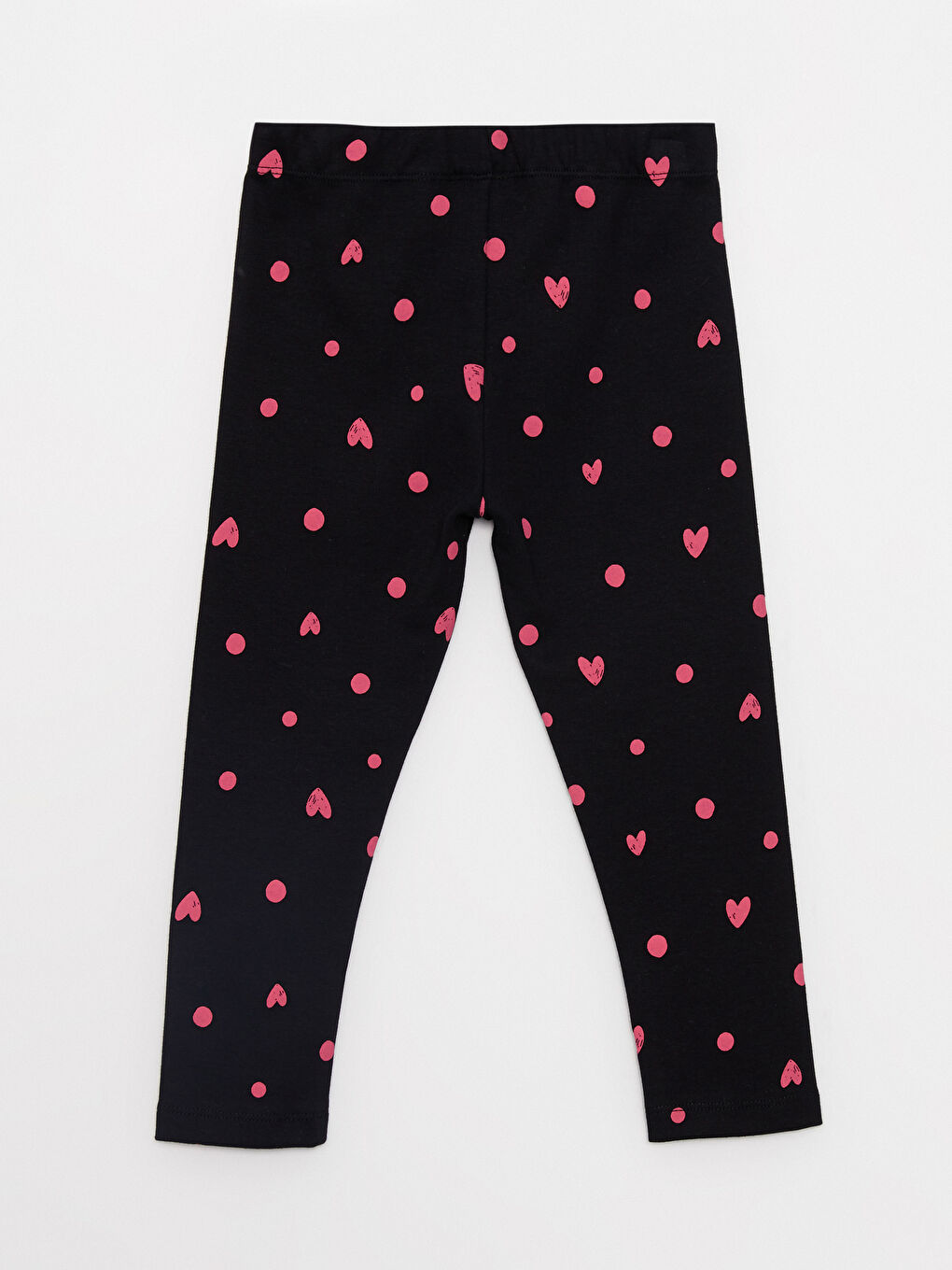 Elasticated Waist Printed Baby Girls' Leggings-1
