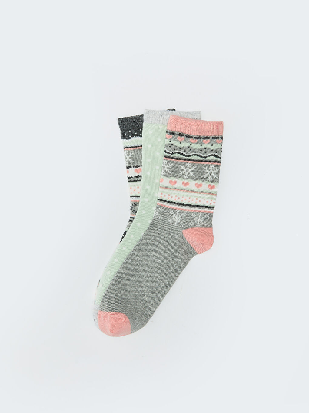 LCW DREAM Patterned Women's Ankle Socks 3-pack -W2CR10Z8-LAM