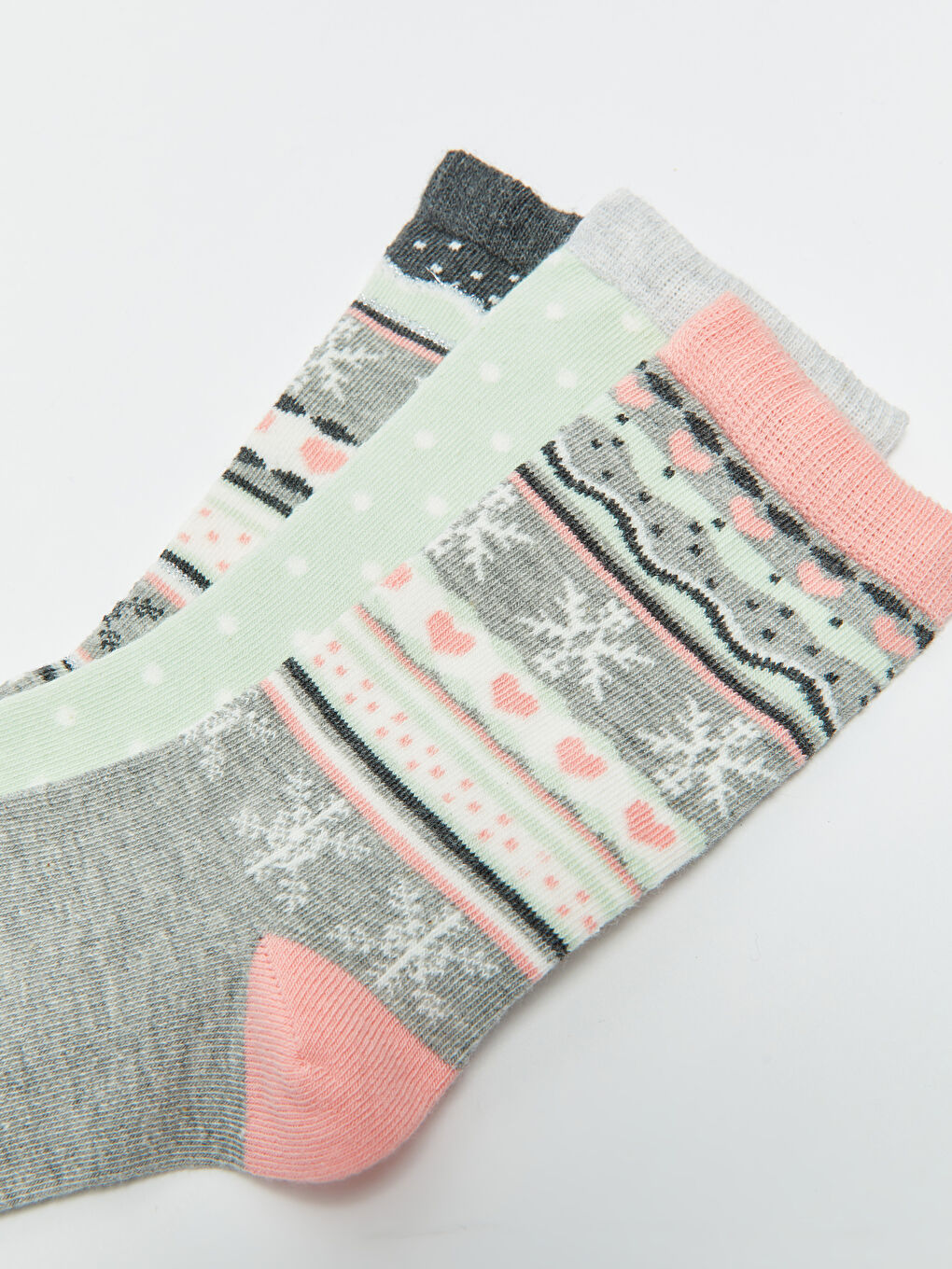 LCW DREAM Patterned Women's Ankle Socks 3-pack -W2CR10Z8-LAM