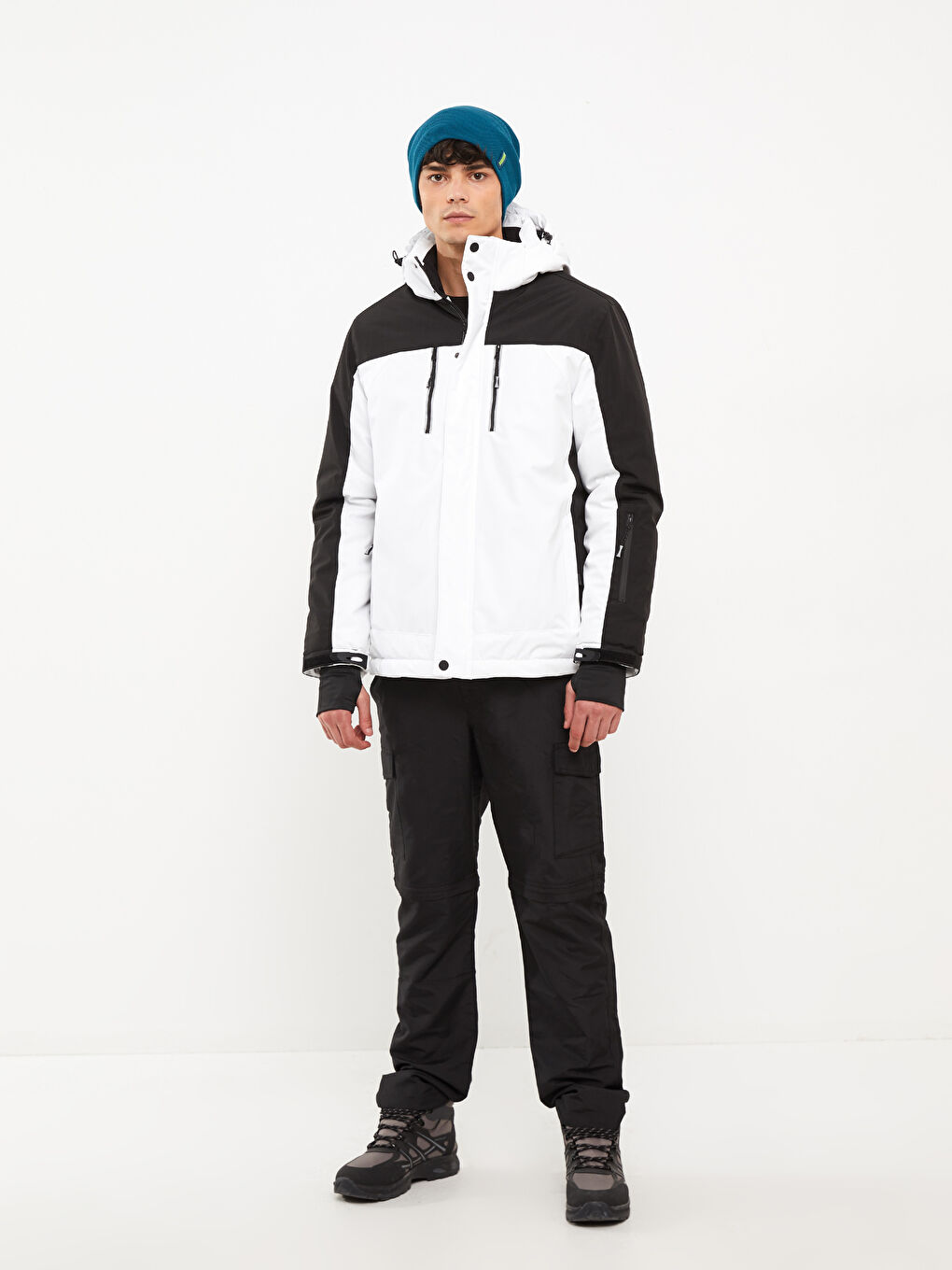 Regular Fit Hooded Men's Ski Jacket-2