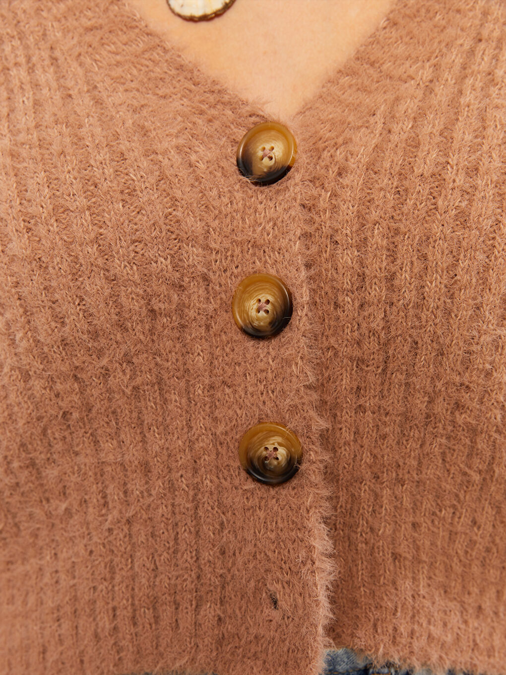 V Neck Women's Knitwear Cardigan-3